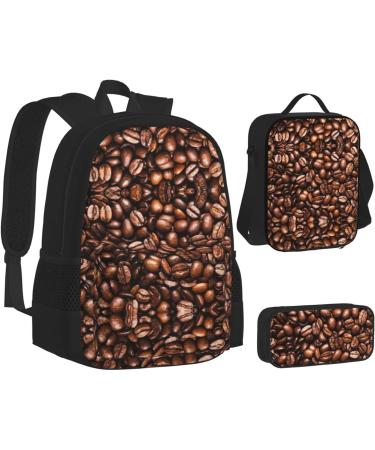 Funny Roasted Coffee Beans School Bag + Pen Case + Lunch Bag Combo 3-Piece Set Combo. Funny Roasted Coffee Beans One Size - Buy Online on GoSupps.com