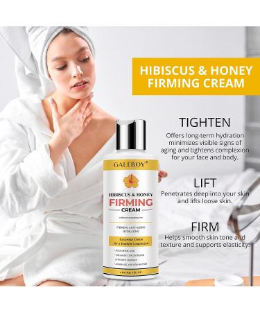 Hibiscus and Honey Firming Cream - Neck & Body Tightening Lotion for Sagging Skin and Double Chin Reduction - Anti Aging Formula - Buy Online on GoSupps.com