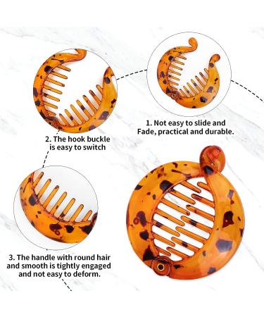 Molain 6-Piece Mini Banana Hair Clips Set for Women and Girls - Resin Fishtail Hair Combs - Multicolor Hair Accessories - Buy Online on GoSupps.com