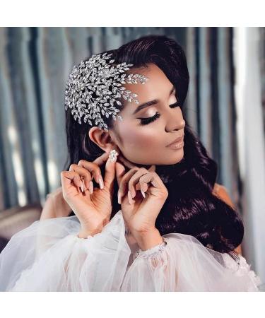 TRiXY Rhinestone Wedding Headband Bridal Hair Accessory for Brides & Bridesmaids - Silver HP438 - Buy Online on GoSupps.com