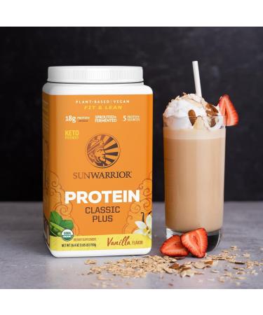  Tudor Sunwariorr Organic Vegan Plant Based Protein Powder | 5 Super Foods Quinoa Chia Seed Soy-Free Dairy Free Gluten Free Non-GMO | Vanilla 15 Servings | - Buy Online on GoSupps.com