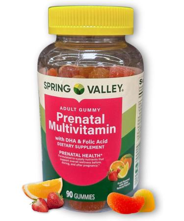 Prenatal Gummies- for Woman Multivitamin Supplement DHA and Folic Acid 90ct (Pack of 1) Boxed by Fusion Shop Store - Buy Online on GoSupps.com