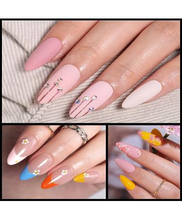 500pcs Short Almond Shaped Acrylic Nail Tips - 12 Sizes French False Nails for Nail Extension & DIY Nail Art - Buy Online on GoSupps.com