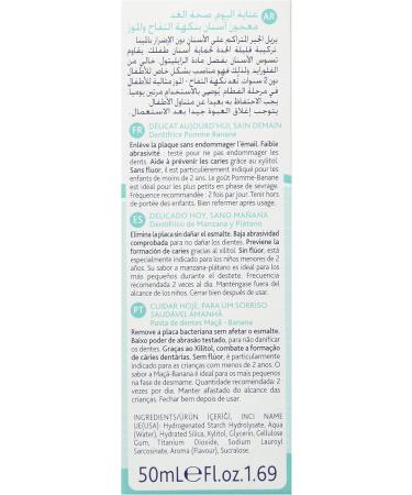 Chicco Toothpaste - Apple/Banana Flavor 50ml | Natural Kids Oral Care for Healthy Smiles - Buy Online on GoSupps.com