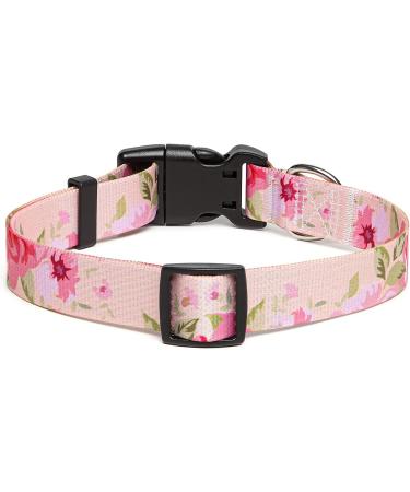 Suredoo Adjustable Dog Collar - Soft Nylon for Small to Large Dogs & Puppies (Rose L - 38-63 cm) - Buy Online on GoSupps.com