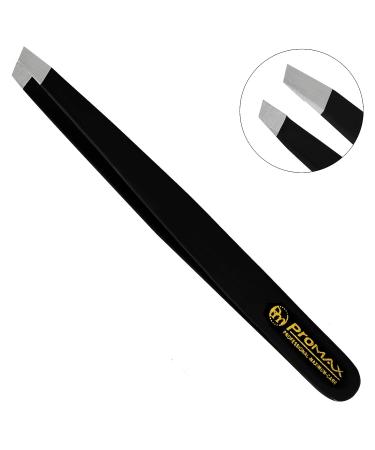 ProMax Care 4-piece Stainless Steel Eyebrow Tweezers Set - Slant Tip and Pointed Precision Tweezer Set for Facial Hair, Splinters, Blackheads, and Ingrown Hairs - Buy Online on GoSupps.com