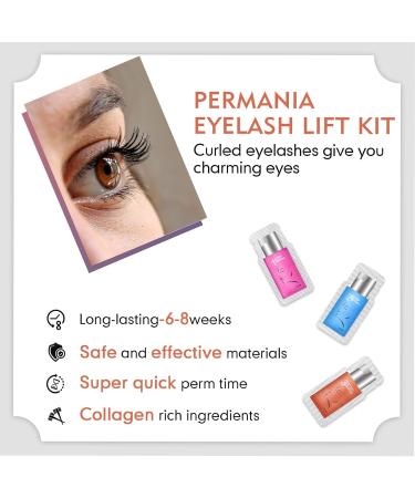 Permania Eyelash Lifting Set - 2 in 1 Brow & Lash Lift 30Pcs Individual Bag Packaging Lasts 6-8 Weeks for Perfect Eyelashes & Eyebrows | International Shipping - Buy Online on GoSupps.com
