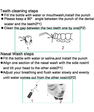 Portable Oral Irrigator Water Flosser with 4 Nozzles - Dental Water Jet for Home and Travel - Buy Online on GoSupps.com
