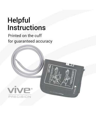 Vive Precision Small Blood Pressure Cuff Replacement - Fits 15-24cm Upper Arms - Adult & Senior Sizes - For Automatic Monitors (1 Pack) - Buy Online on GoSupps.com