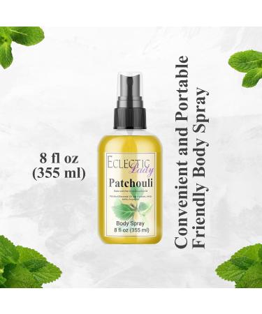 Body Spray for Women 8 Oz Patchouli Essential Oil Body Mist with Long-Lasting Fragrance Earthy & Clean Scent Reminiscent of the 1960s & 70s Light Subtle Perfume with Wood Notes 100% Paraben Free Regular Strength 8 Fl Oz (Pack of 1) - Buy Online on GoSupps.com