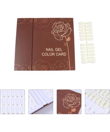 Minkissy Nail Nail 120 Nail Color Chart Display Books Nail Polish Color Cards Plastic Polish Board Nail Tips Display for Nail Art Practice Design Samples - Buy Online on GoSupps.com