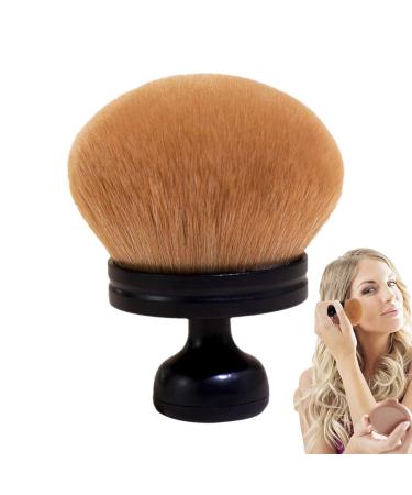 Powder Brush for Loose Powder Blush Brush Makeup Brush Nail Brush Mushroom Head Make up Brush Face Brushes for Foundation Blush Bronzer & Powder black