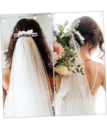 DOITOOL 1 Set Bride Decor Wedding Hair Clips Hair Comb Clips Ladies Suits Hair Accessory for Women Pearl Hair Clip Wedding Decoration Hair Pin Big Pearl Metal Women's Hair Piece - Buy Online on GoSupps.com