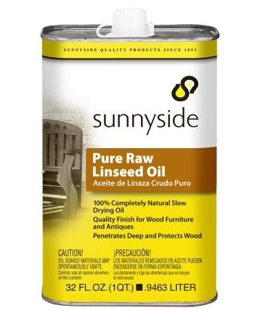 Sunnyside Corporation 87332 Pure Raw Linseed Oil, Quart Quart Pure Raw Linseed Oil