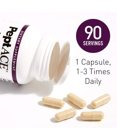 Natural Factors PeptACE Fish Peptides 500 mg - 90 Capsules for Optimal Health - Buy Online on GoSupps.com