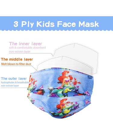 Kids Breathable Face Mask - Cute Designer Girls Facemask for Ages 2-4, 8-10 Years - 3 Ply Funny Fabric, Comfortable School Mask - Pink - Buy Online on GoSupps.com
