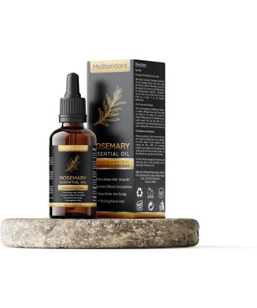 MoStandard Rosemary Essential Oil for Hair Loss, Growth, and Repair - 60ml | Fuller, Healthier Hair for Men and Women - Buy Online on GoSupps.com