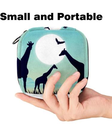 Wildlife Landscape Storage Bags for Women's Bandages & Menstrual Pads | Portable Multi-Colored Holders for School & Office - Buy Online on GoSupps.com