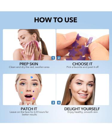 Effective Invisible Hydrocolloid Pimple Patches - Fast Acne & Zit Removal for Clear Skin - Cute Face Patches - International Shipping - Buy Online on GoSupps.com