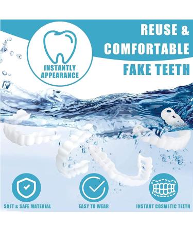 Buy GJPDPZ 2 Pairs Cosmetic Veneers Instant Upper & Lower Perfect Smile Dental Teeth - Buy Online on GoSupps.com