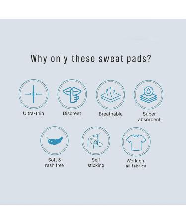 Sirona Disposable Underarm Sweat Pads - 24 Pads | Antiperspirant Absorbent Odour Blocker | Fights Hyperhidrosis | Armpit Dress Shields | 24 Count - Buy Online on GoSupps.com