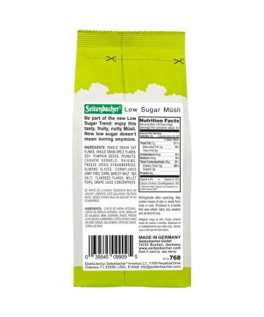Seitenbacher Low Sugar Muesli Natural Cereal - 16oz - Buy Online on GoSupps.com