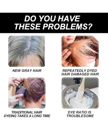 blmcoos Mild formula longlasting hair dye set plantbased hair dye cream singleagent floral dye shampoo singleagent nourishing hair dye cream for gray coverage Natural black - Buy Online on GoSupps.com