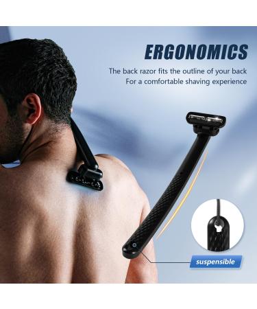 Durimi Back Shavers for Men | DIY Back Hair Shaver with Safety Blade Technology & Ergonomic Handle - Wet or Dry Shaving - Buy Online on GoSupps.com