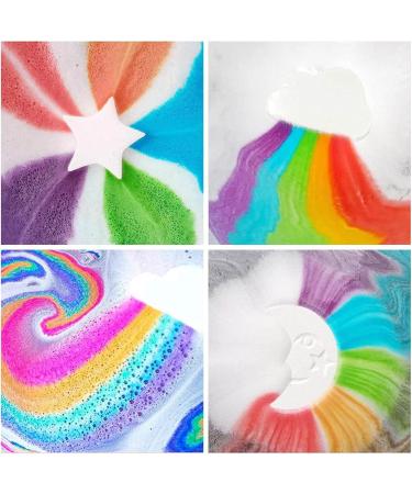 Fowybe Rainbow Bath Bombs - Natural Foam Bombs for Kids | Colorful Bubbles for Fun Baths - Buy Online on GoSupps.com