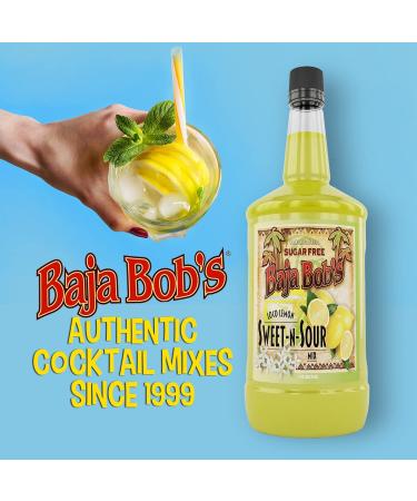 Baja Bob's Sugar Free Sweet and Sour Mix - 1.75 Liter - Cocktail Mix 59.2 Fl Oz - Buy Online on GoSupps.com