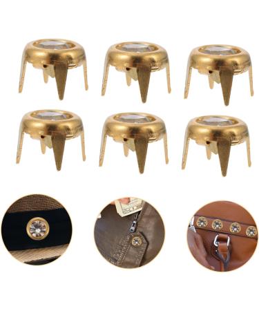 COHEALI 150 Pcs Four Claw Drill Nail Brass Fittings Leather Studs -jaw Iv Diy Cloth Material Degreasing Shoe Goldenx3pcs 0.6X0.6CMx3pcs - Buy Online on GoSupps.com