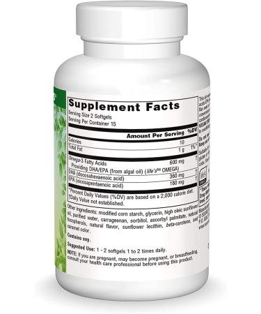 Vegan True Omega-3 Non-Fish 300mg | Source Naturals - 30 Softgels - Buy Online on GoSupps.com
