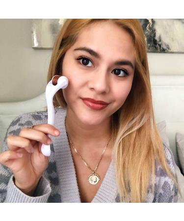 Estala Derma Roller Kit for Face - 540 Titanium Microneedles - 0.25mm Microdermabrasion Device - Free Storage Case & Ebook - White - Buy Online on GoSupps.com