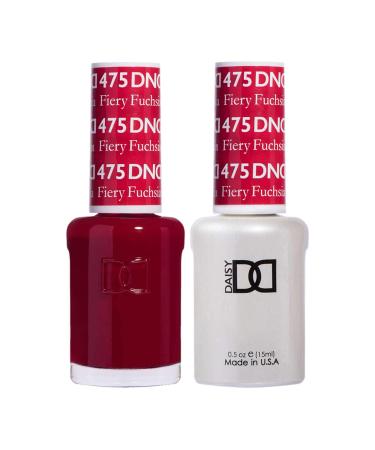 DND Duo Gel & Nail Polish Set - Fiery Fuchsia 475-2x15ml