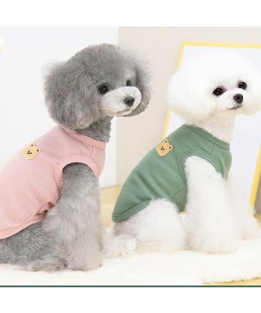 Cotton Dog Shirt Summer Lightweight Pet T-Shirts - X-Large 2PCS Yellow&Green - Buy Online on GoSupps.com