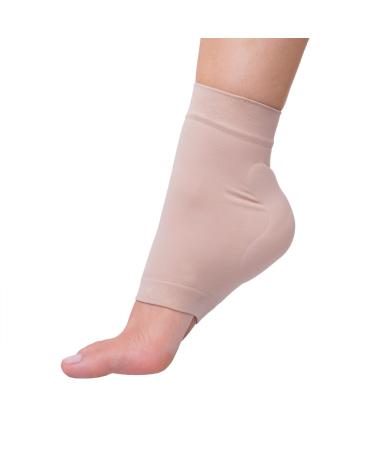 ZenToes Achilles Tendon Heel Protector Compression Padded Sleeve Socks for Bursitis, Tendonitis, Tenderness - 1 Pair