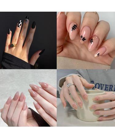 240 PCS Gel Nail Tips Set | Pre-Buffed Extensions Kit for Medium Coffin & Almond Nails - Buy Online on GoSupps.com