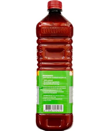 Omni Red Palm Oil 33.81 Fl Oz (1 Liter) - 100% Pure Unrefined Oil - Buy Online on GoSupps.com