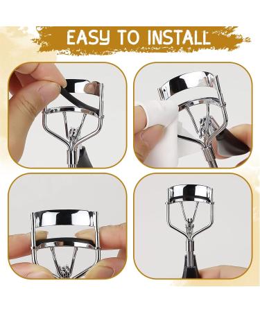 100 Pieces Eyelash Curler Refills Silicone Eyelash Curler Pads Eye Lash Curler Refills Eyelash Curler Replacement Pads Eyelash Curler Refills Fit Universal Eyelash Curler (Black) - Buy Online on GoSupps.com