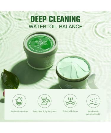 Allbestaye Matcha Green Tea Mud Mask - Anti-Aging Facial Cleansing for Reduced Wrinkles | Shop Internationally - Buy Online on GoSupps.com