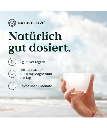 Nature Love Sango Meereskorall Powder - 250g | Natural Calcium (20%) & Magnesium (10%) | High Dose Made in Germany International Shipping - Buy Online on GoSupps.com