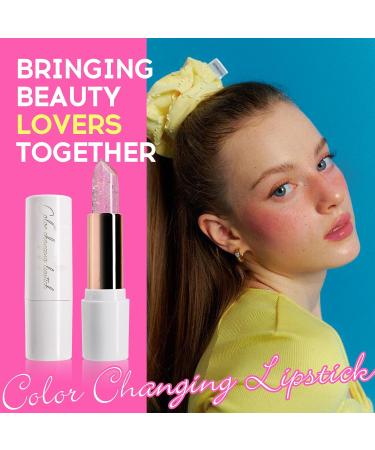 Magic Color Changing Lipstick | pH Balancing Glitter Lip Balm | Hydrating & Nourishing Glow Jelly Lipstick | Plumping Moisture Lip Care | International Shipping - Buy Online on GoSupps.com