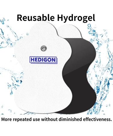 Durable (20PCS) Omron TENS Unit Replacement Pads - Reusable, 10 Pairs by HEDIGON - Buy Online on GoSupps.com