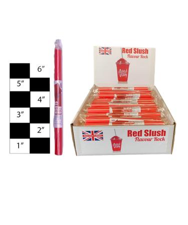 20 X Red Slush Rock Sticks