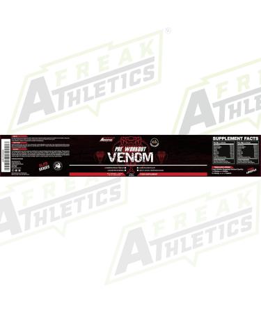 Freak Athletics Cotton Candy Pre Workout Venom - Elite Pre Workout Supplement Made in the UK - Buy Online on GoSupps.com