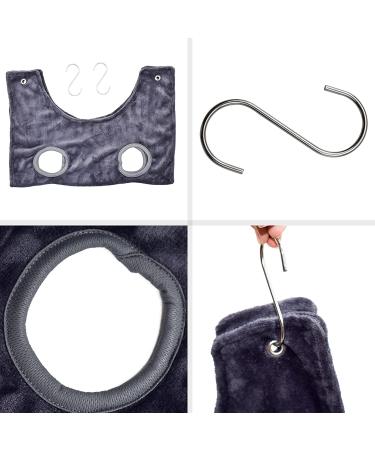 Vedran Dog Grooming Hammock Helper - Pet Grooming Towel with Hooks for Nail Trimming & Grooming | Grey | Helps with Dog & Cat Grooming - Buy Online on GoSupps.com
