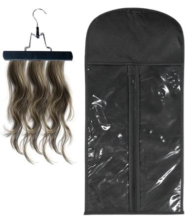 Birtern Wig Organizer Wig Storage for Hairpieces - Hairpieces Storage Holder Hair Extension Storage Bag with Hanger Wig Bag for Travel Women Hair Black - Buy Online on GoSupps.com