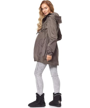 Be Mammy Women's Maternity Jacket BE20-213 in Khaki - Stylish and Comfortable Maternity Wear - Buy Online on GoSupps.com