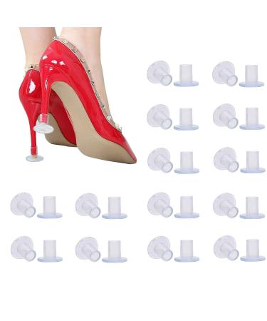 30 Pairs Clear High Heel Protectors for Shoes Stoppers for Walking on Grass Small/Middle/Large