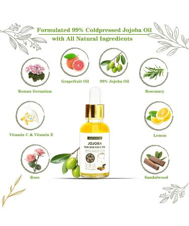 3 Pack Gua Sha Facial Oil Set - 99% Organic Jojoba Cold Pressed Vitamin E & C for Face Hair & Nails | Scented Massage Oil with Gua Sha Tool - Buy Online on GoSupps.com